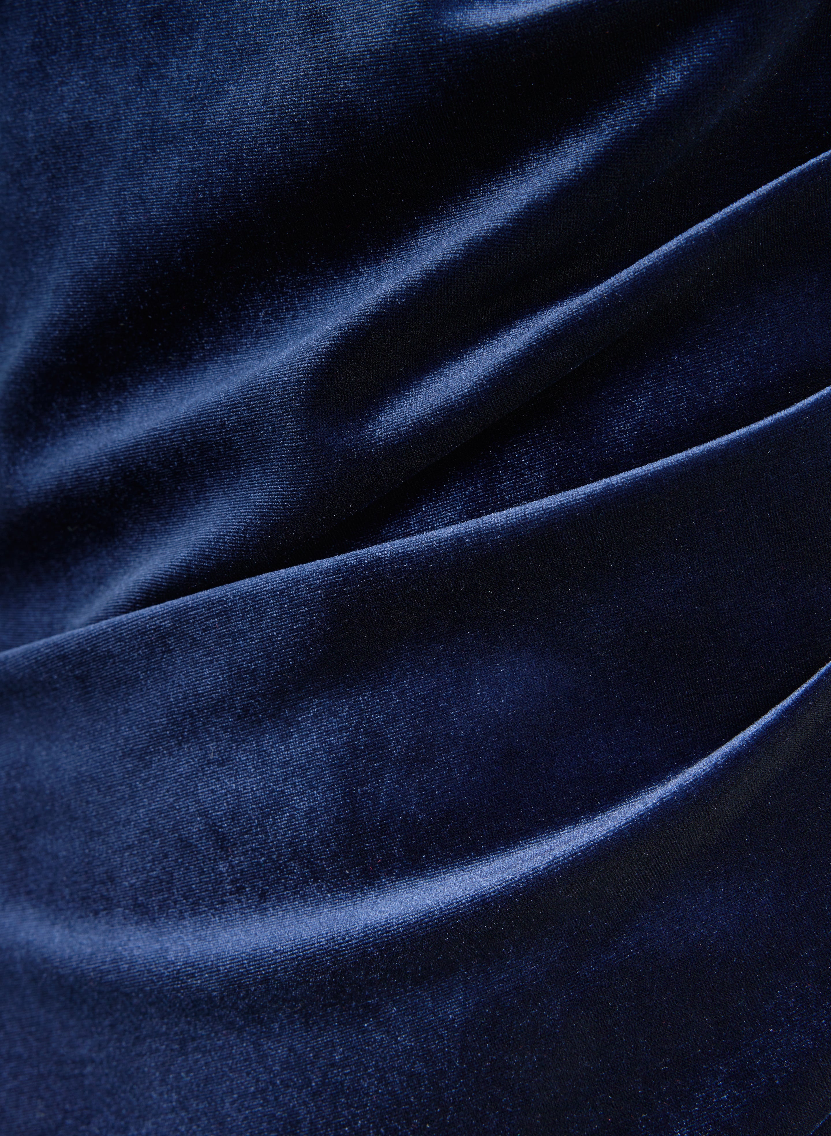 Off-The-Shoulder Velvet Dress