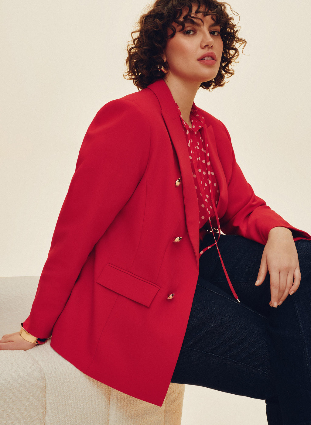 Peaked Lapel Jacket