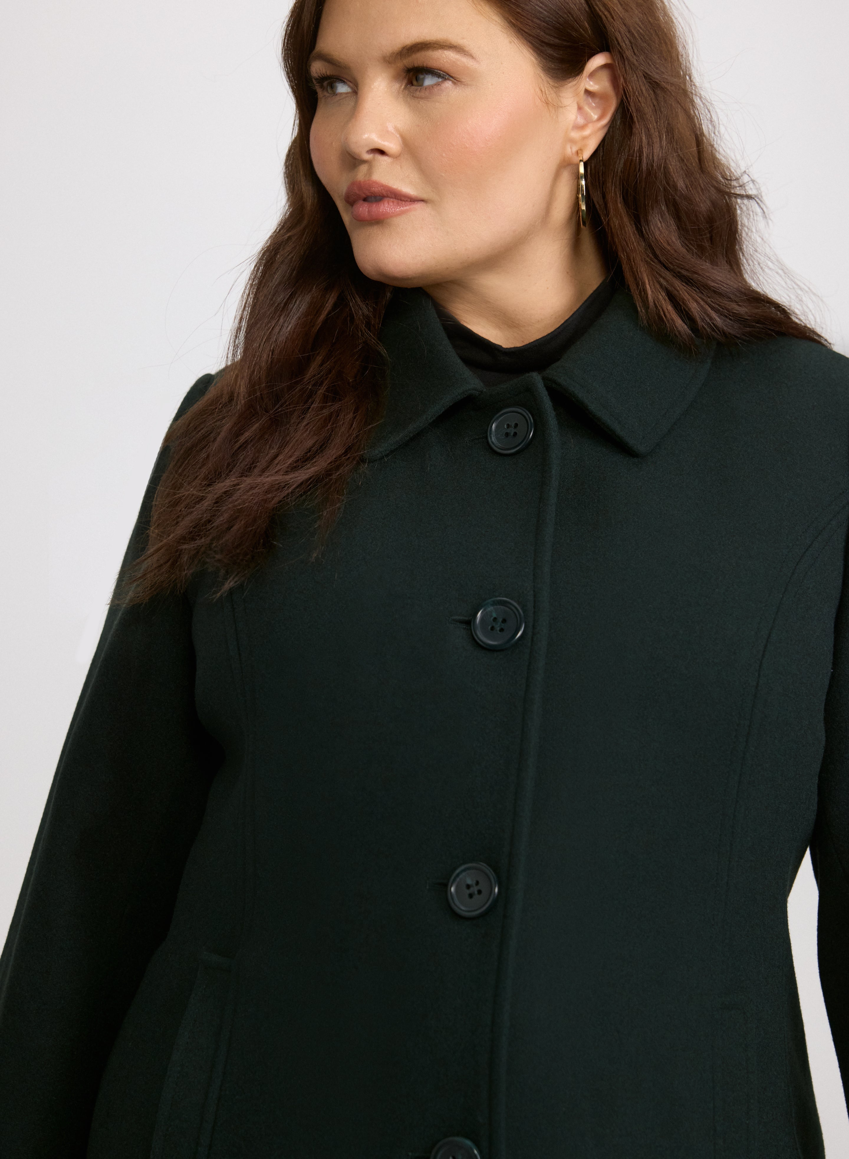 Wool-Blend Coat
