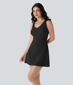 SoftlyZeroTM Airy Corset 2-in-1 Cool Touch Mini Tennis Active Tank Dress with Pockets-Easy Peezy Edition