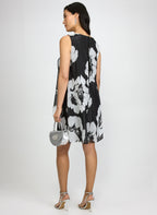 Metallic Floral Dress