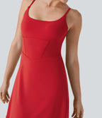 SoftlyZeroTM Plush Corset 2-in-1 Mini Casual Dress with Pocket-Longer Length