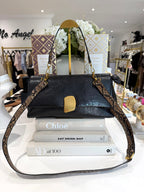 Snake Handle Gold Buckle Bag (4 Colours)