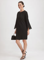 Embroidered Sleeve Dress