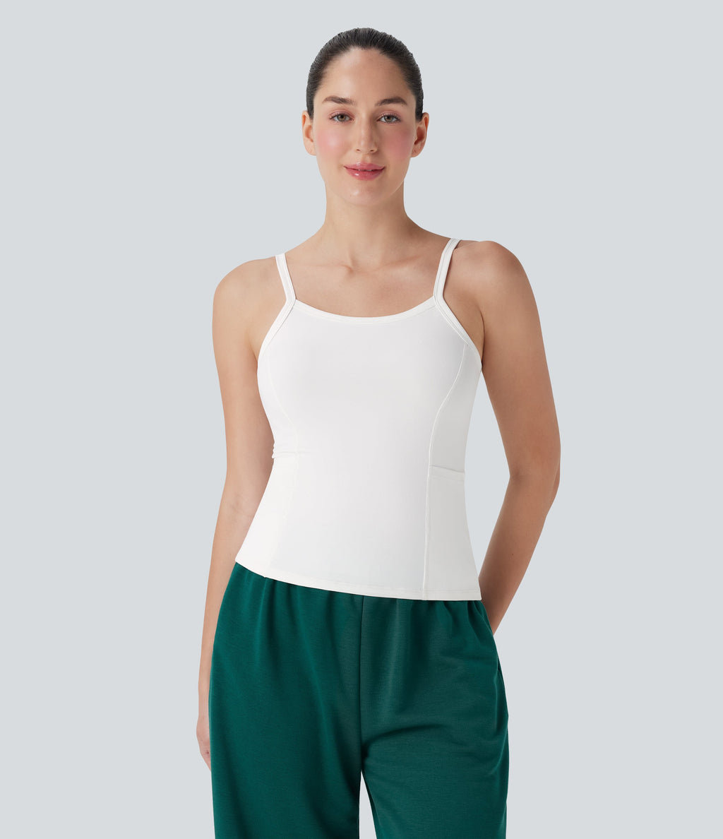 Pockets Plain Workout Cami Top