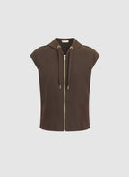 Zip Front Hooded Top