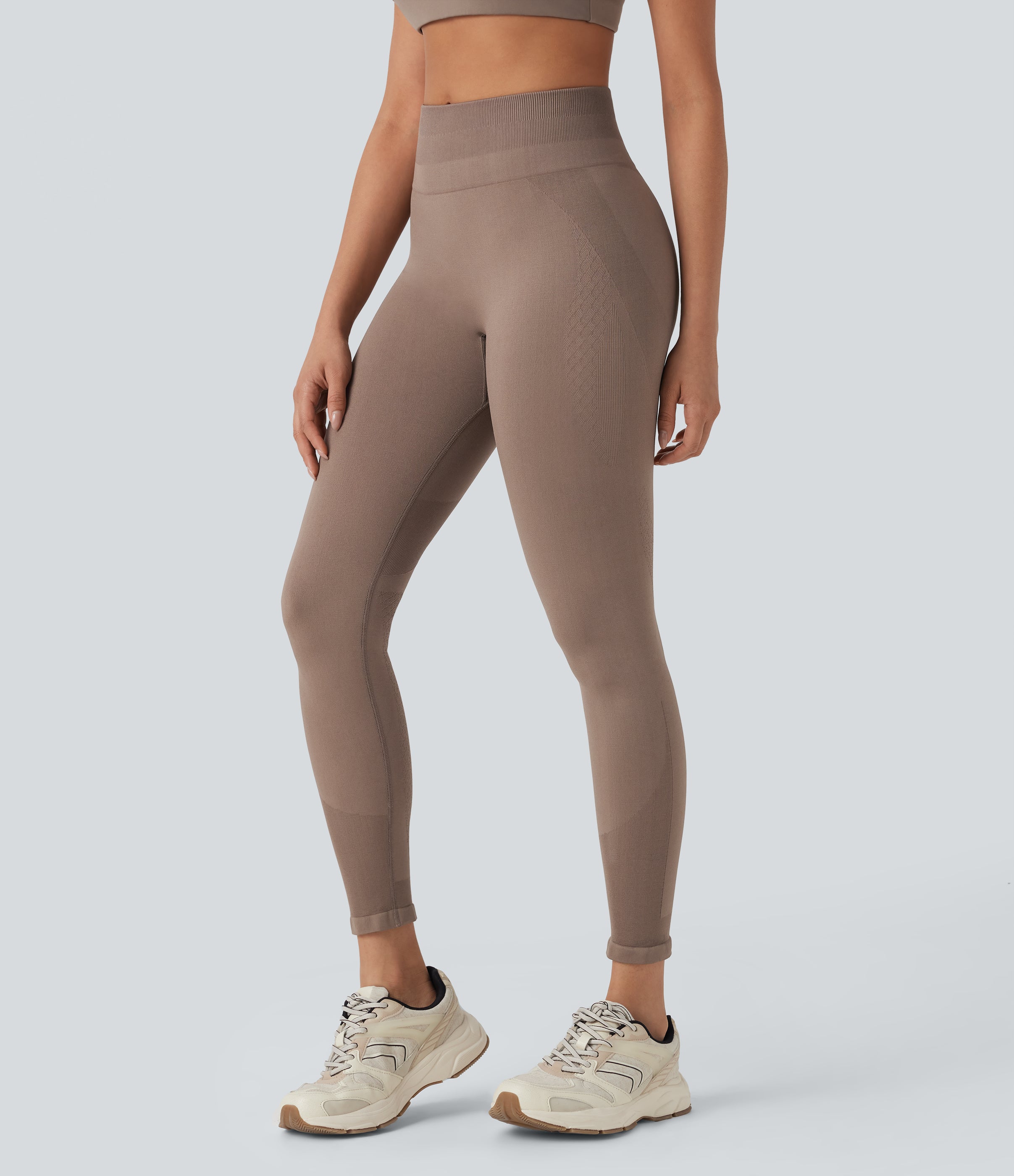 Seamless Flow High Waisted 7/8 Workout Leggings