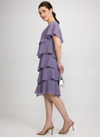 Tiered Capelet Dress
