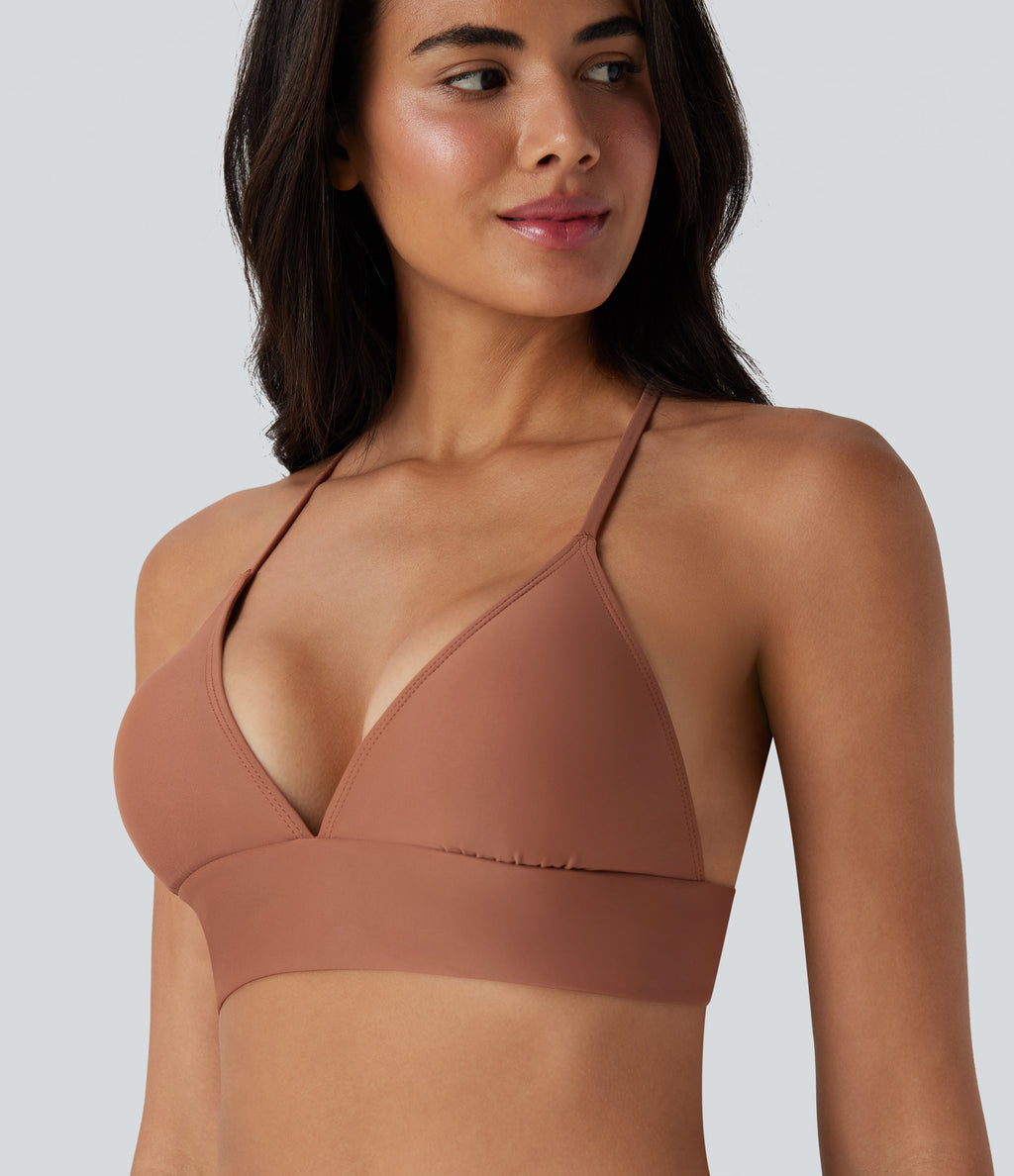 Lace Up Bikini Top Swimsuit