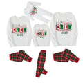 Christmas Making Memories Together Colorful Printed Red and Green Plaid Christmas Pajama Set
