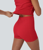 SoftlyZeroTM Plush Push-Up Molded Cups Zipper 2-in-1 Yoga Active Dress with Pockets-Easy Peezy-D/DD/DDD/F