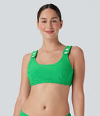 Texture Bikini Top Swimsuit