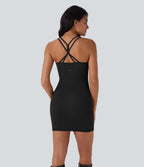 Seamless Flow Bodycon Mini Casual Dress