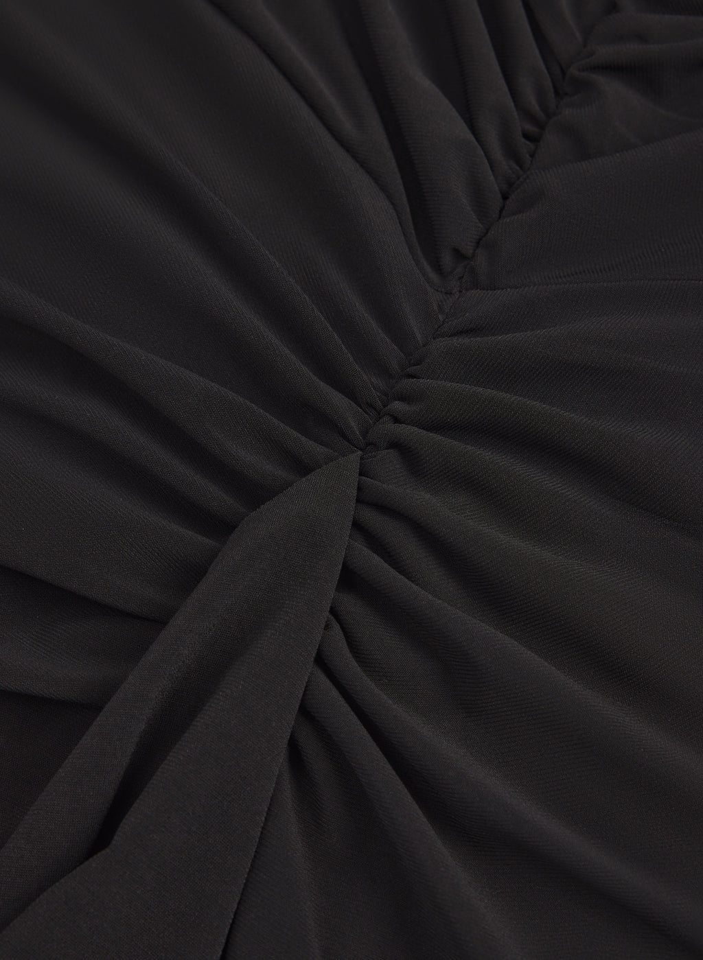 Jersey Waterfall Ruffle Dress