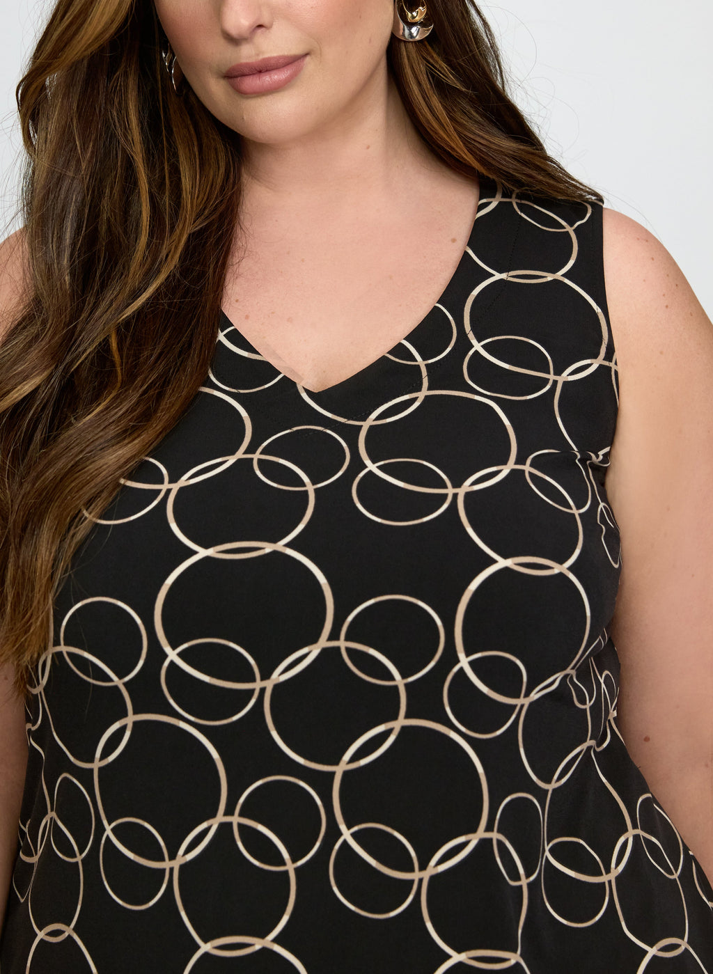 Circle Print Tank Top