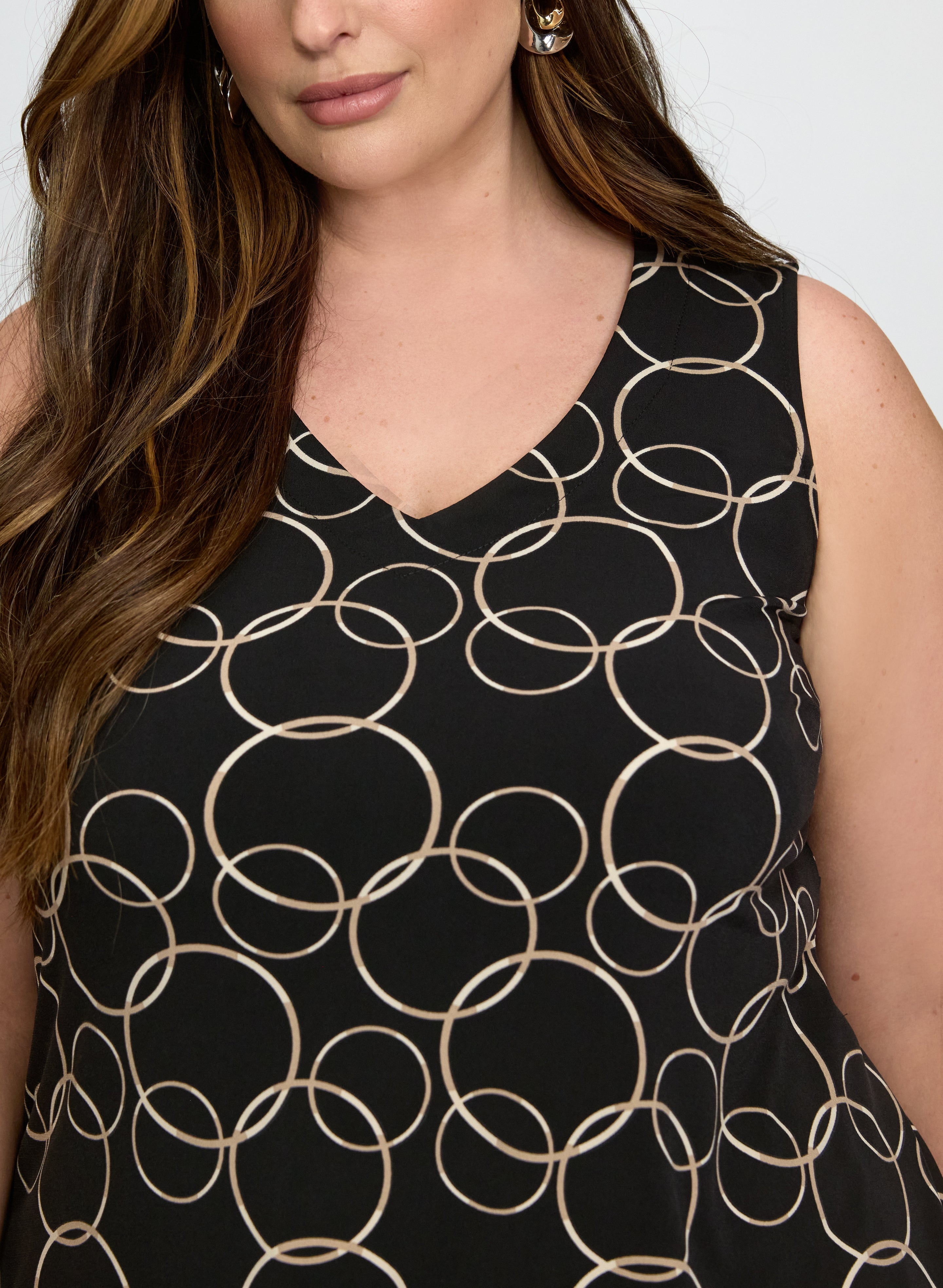 Circle Print Tank Top
