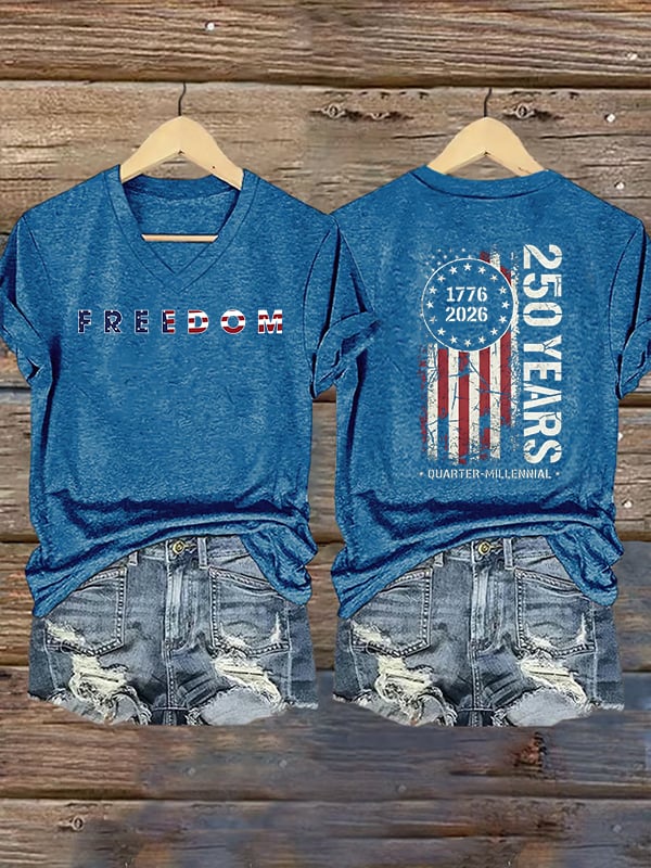 Women's  American 250th Print T-Shirt