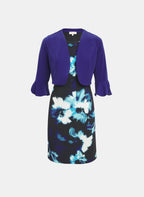 Bolero & Floral Print Dress Set