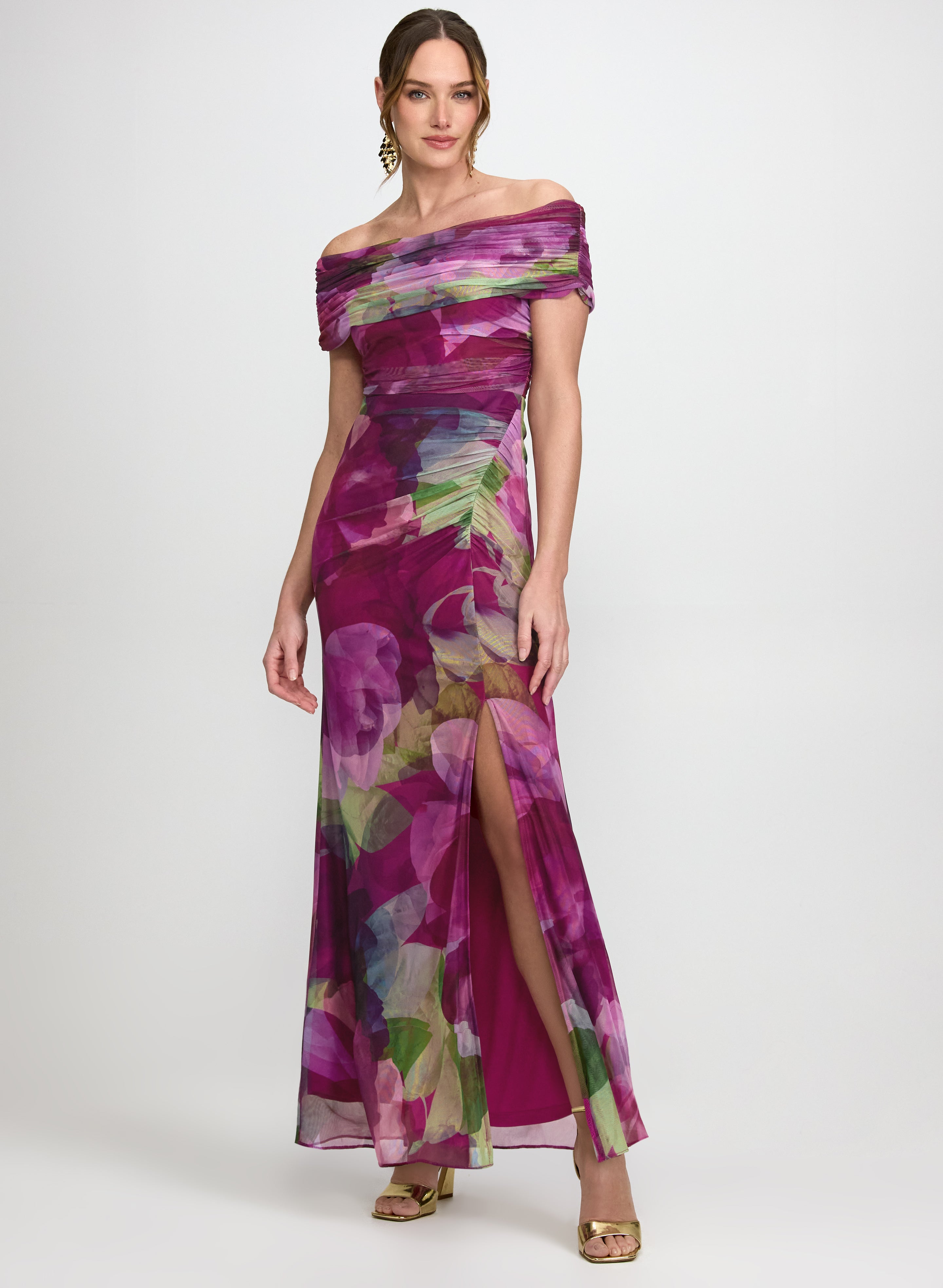 Floral Off-Shoulder Dress