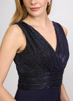Metallic Wide-Leg Jumpsuit