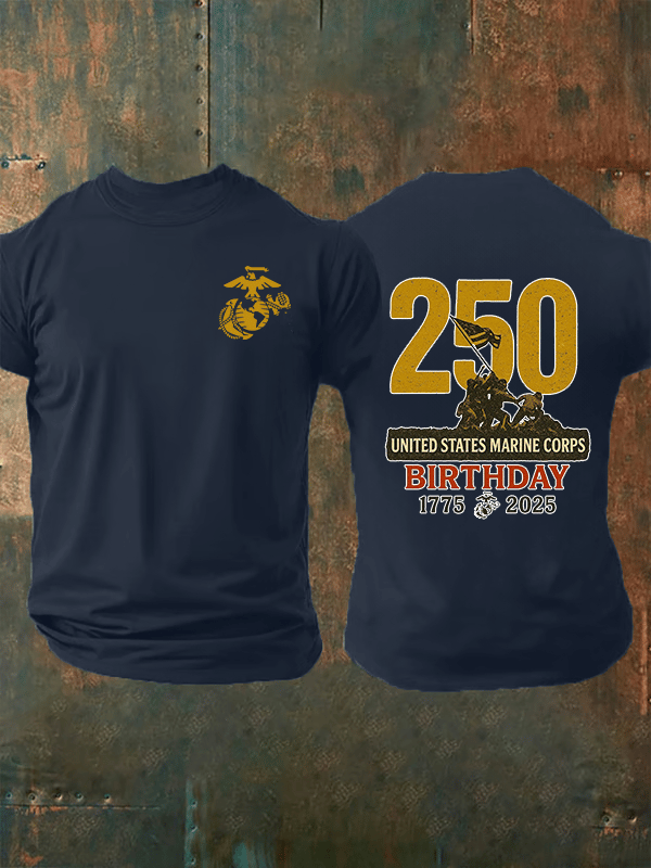 Men's  UNITED STATES MARINE CORPS BIRTHDAY Print T-Shirt
