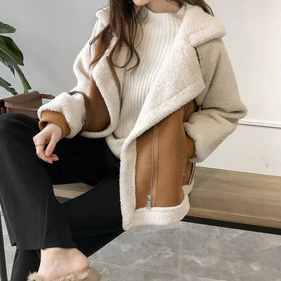 Veste  Courte Style Moto Courte