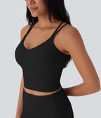 UltraSculptTM Cool Quick Dry Cropped Yoga Tank Top-UPF50+