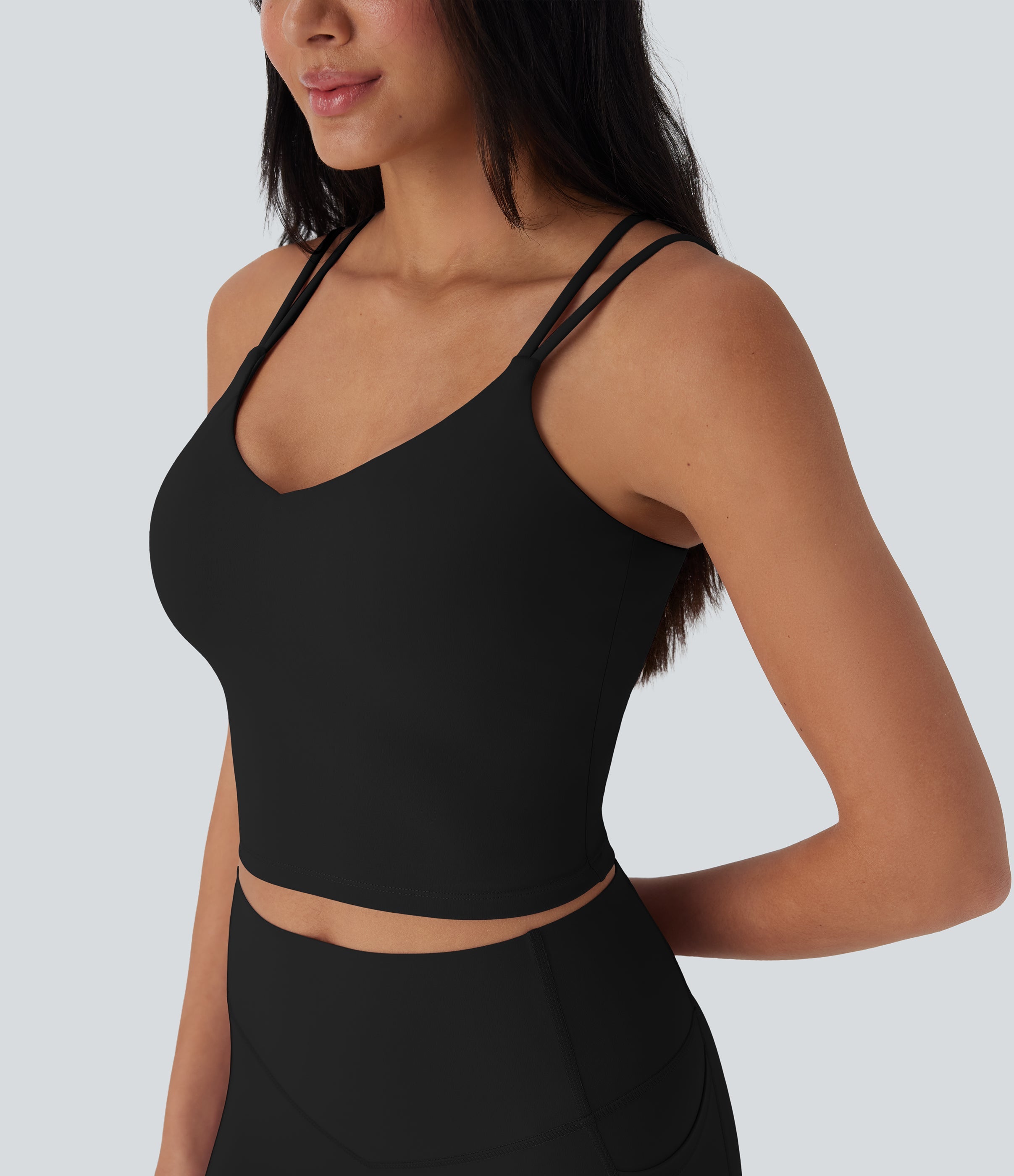 UltraSculptTM Cool Quick Dry Cropped Yoga Tank Top-UPF50+