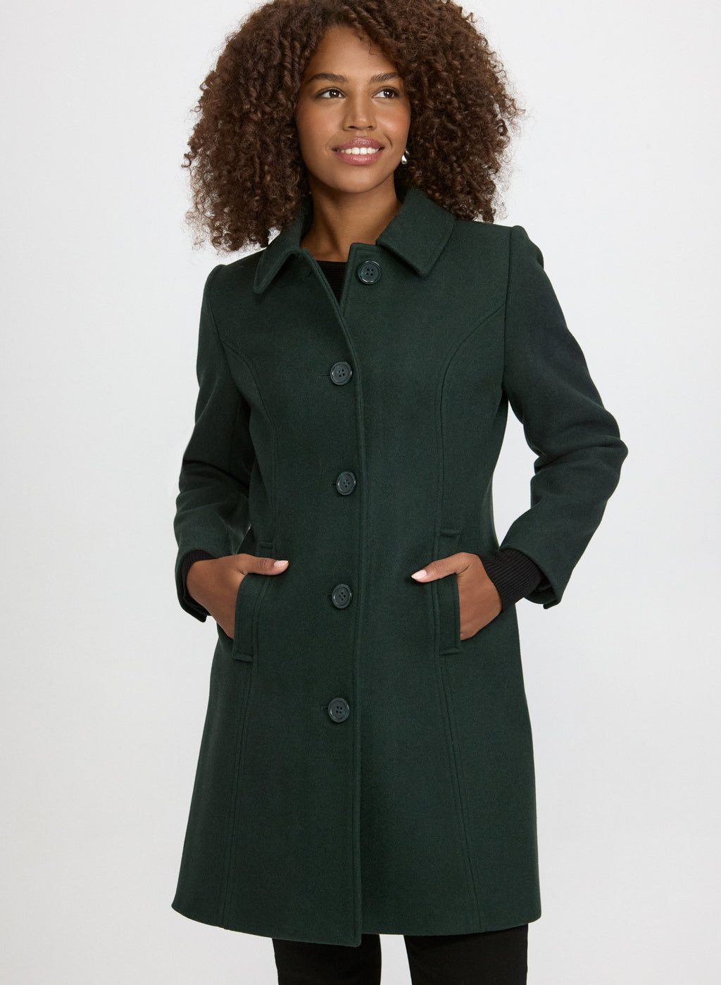 Wool-Blend Coat