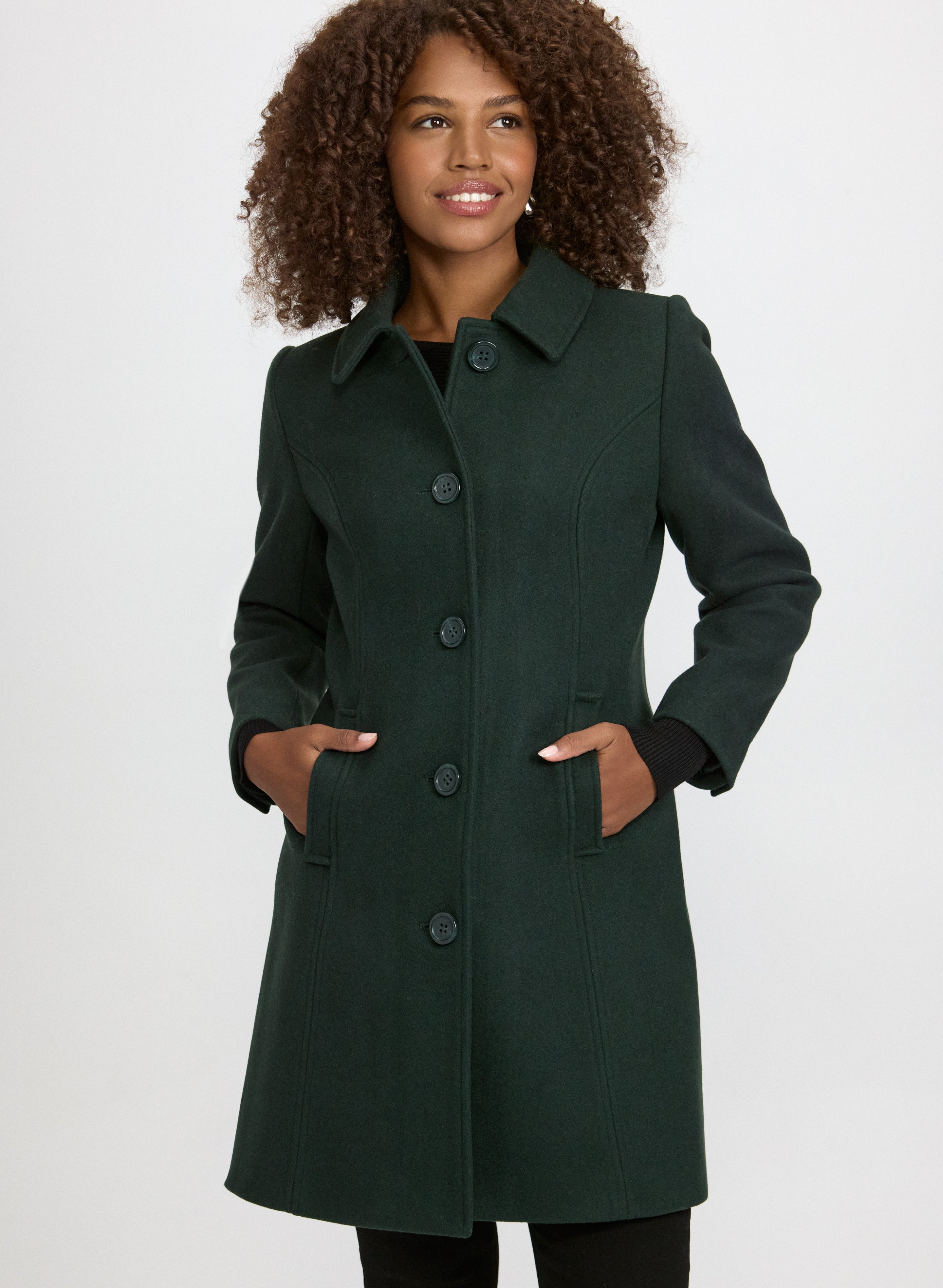 Wool-Blend Coat