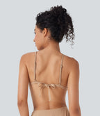 Tie Back Gingham Bikini Top Swimsuit