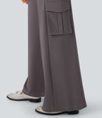 Low Rise Wide Leg Casual Cargo Pants with Pockets