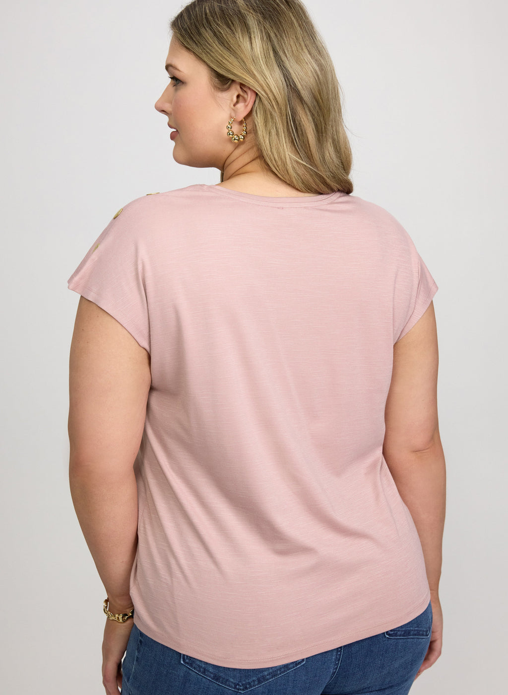 Button Detail T-Shirt