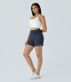 2026🔥UK Super High Waisted Back Pocket & Side Hidden Pocket 2-in-1 Yoga Shorts