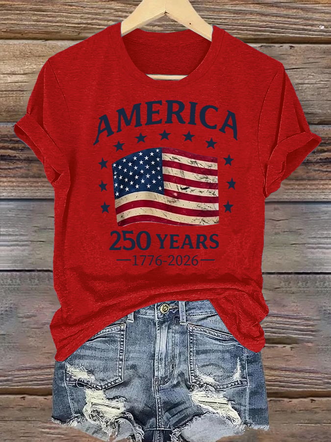 Women's  America 250 Print T-Shirt