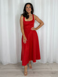 Square Neck Corset Style Midi Dress (2 Colours)