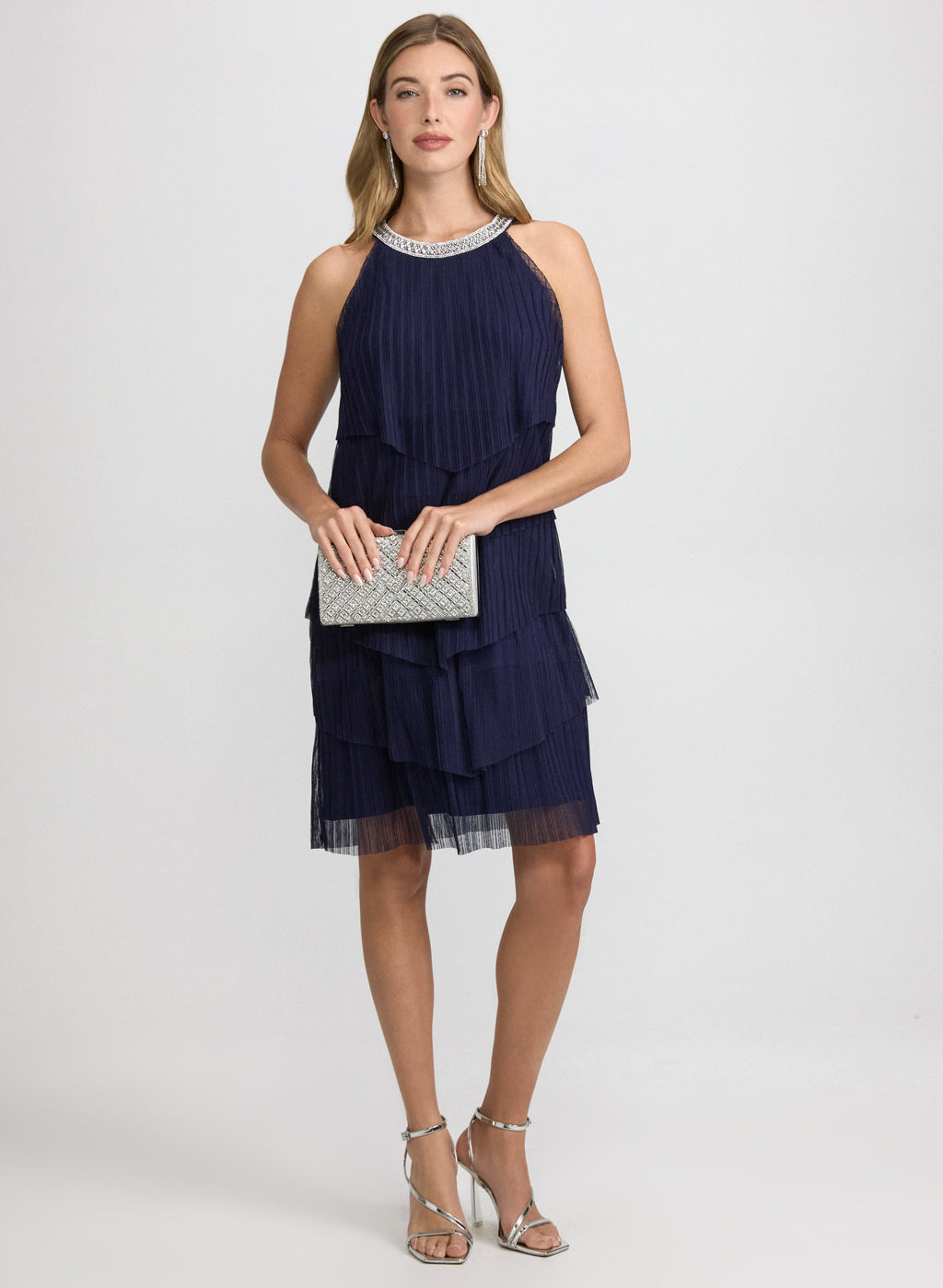 Tiered Mesh Dress