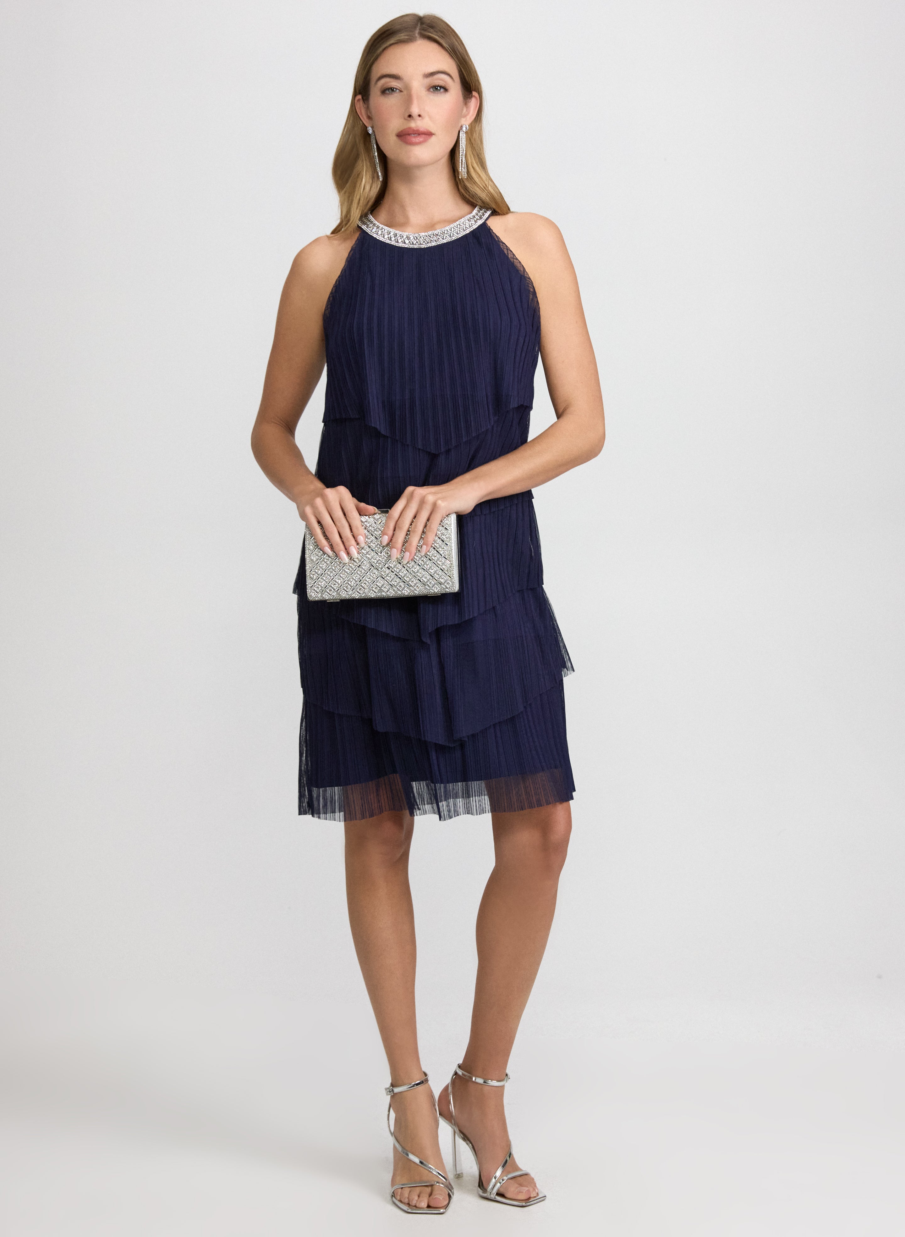 Tiered Mesh Dress