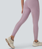 UltraSculptTM Cool Quick Dry SoCinched High Waisted Tummy Control Cut Out Yoga Leggings with Pockets-UPF50+
