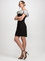 Organza Off-The-Shoulder Dress