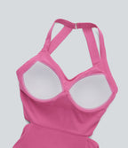 UltraSculptTM SoCinched Tummy Control Training Romper with Pockets-Easy Peezy Edition