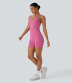 UltraSculptTM SoCinched Tummy Control Training Romper with Pockets-Easy Peezy Edition