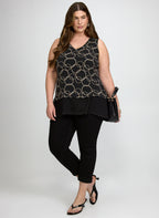 Circle Print Tank Top