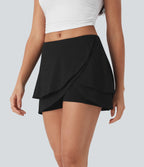 Low Rise Tulip 2-in-1 Mini Casual Skirt with Pocket
