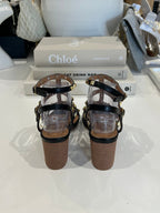 Gold Studded Block Heel Sandal (3 Colours)