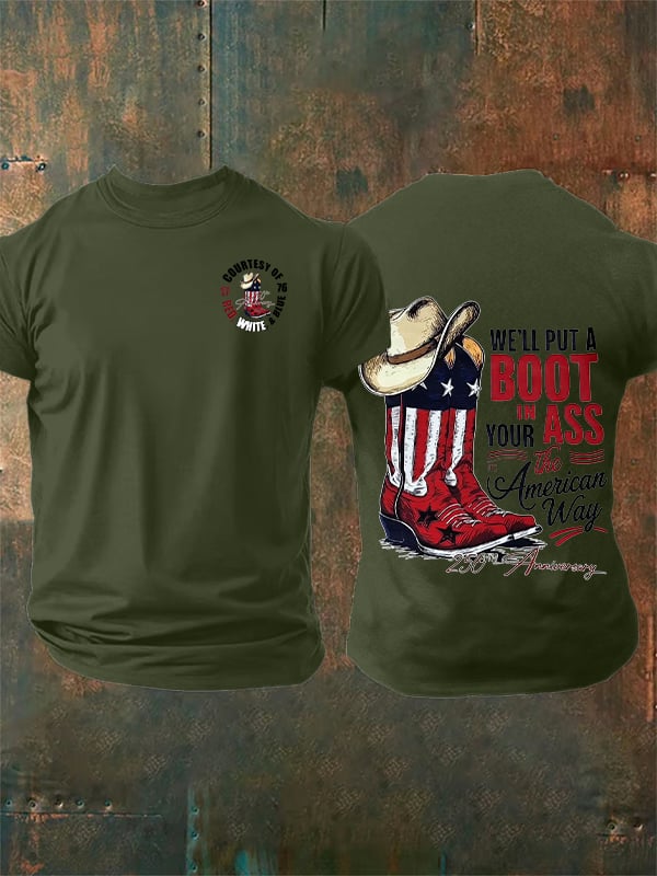 Men's WE'LL PUT A BOOT Print T-Shirt