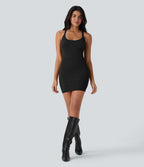 Seamless Flow Bodycon Mini Casual Dress