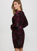 Rose Velvet Dress