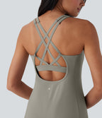 SoftlyZeroTM QuickDry 2-Piece Mini Tennis Active Dress with Pockets
