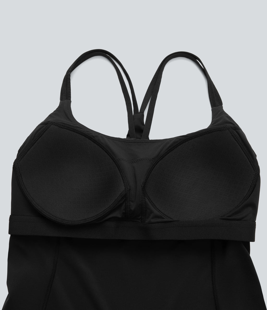 UltraSculptTM Cool Quick Dry Molded Cups Yoga Cami Top-UPF50+